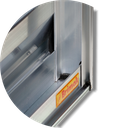 Ver imagem 4 de Veneziana Alumínio Confort 6F.c/Grade 100 x 120 V.Liso Anod.Brilhante Brimak