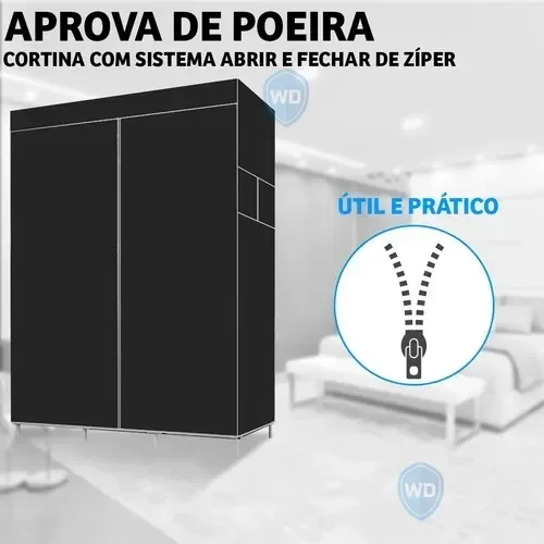 Ver imagem 6 de Guarda-roupa Dobrávelpreto Snel Home
