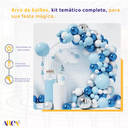 Ver imagem 2 de Balões de Festa Arco Desconstruído Azul Frozen Aniversário - Kit Balões Azul 101 Peças