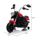 Ver imagem 4 de Mini Moto Elétrica Infantil Triciclo Motorizado Criança Harley-davidson - Vermelha