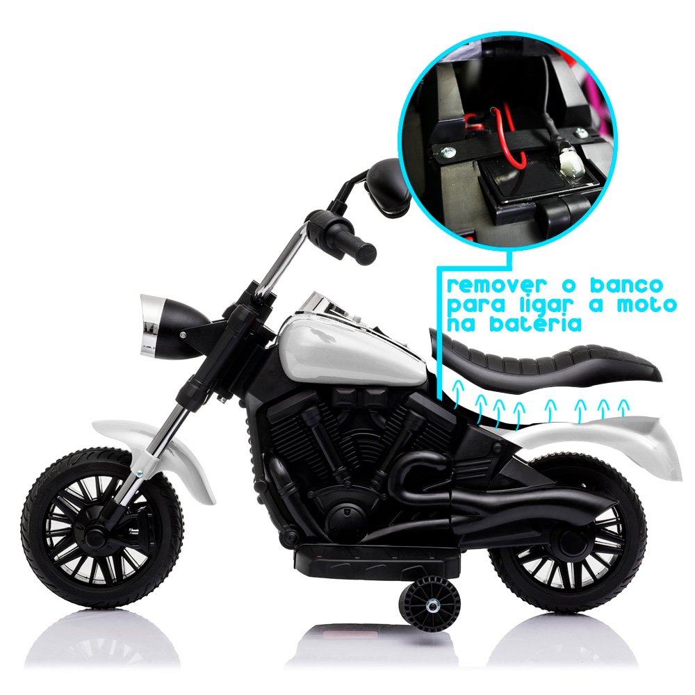 Mini Moto Elétrica Infantil Vermelha Triciclo Para Crianças - LCG ELETRO