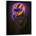 Ver imagem 5 de Quadro Decorativo Piloto Número 1 Neon Roxo