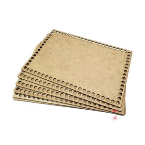 05 Bases Fundo Mdf para Crochê Cestos Fio de Malha 30x35cm