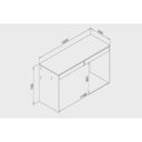 Ver imagem 2 de Mesa de Computador Solteiro Msm 439 C/ 2 Gavetas Branco - Movelbento