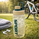 Ver imagem 4 de Squeeze de Plástico com Alça 800 Ml Creme - Quanhe