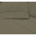 Ver imagem 1 de Jogo de Cama Lençol 400 Fios Casal P. Palito 4 Pçs Capucino Casa Dona