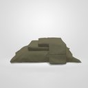 Ver imagem 2 de Jogo de Cama Lençol 400 Fios Casal P. Palito 4 Pçs Capucino Casa Dona