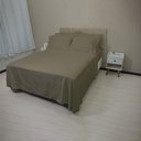 Ver imagem 3 de Jogo de Cama Lençol 400 Fios Casal P. Palito 4 Pçs Capucino Casa Dona