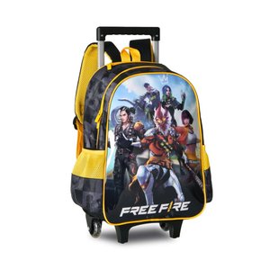 Mochila com Rodinhas Free Fire FR2494K - Clio Style