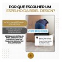 Ver imagem 2 de Espelho Moldura Madeira Freijó Oval Corpo Inteiro 80x50cm:frejó Claro