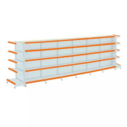 Gondola Centro 170 Fit Ate 6 Metros 2 Ponta Branco 70b Pe Laranja