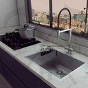 Ver imagem 3 de Cuba p/ Cozinha Americana 70x40 de Embutir c/ Escorredor Technox