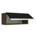 Ver imagem 5 de Armário de Cozinha Aéreo 80 cm 1 Porta Rustic/Preto Glamy Madesa