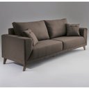 Ver imagem 1 de Sofa 4 Lugares com Pes em Imbuia Manchester