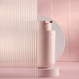 Porta Sabonete Líquido Banheiro Pia Dispenser Saboneteira Ou:Rosa - 4