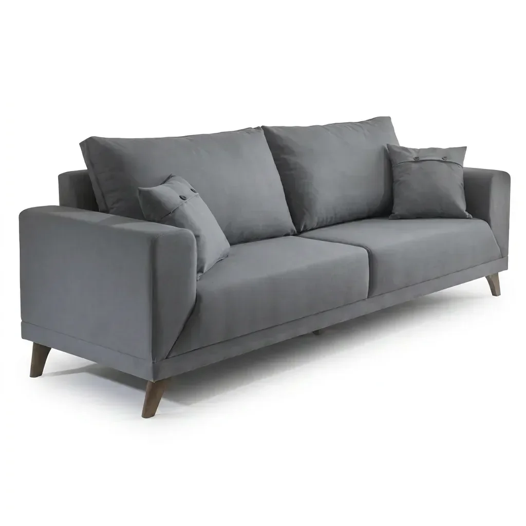 Ver imagem 2 de Sofa 3 Lugares Pes em Imbuia Manchester