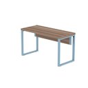 Ver imagem 3 de Mesa Escritório 1500x600x750mm M150-60pe40tub Walnut-azul Dali
