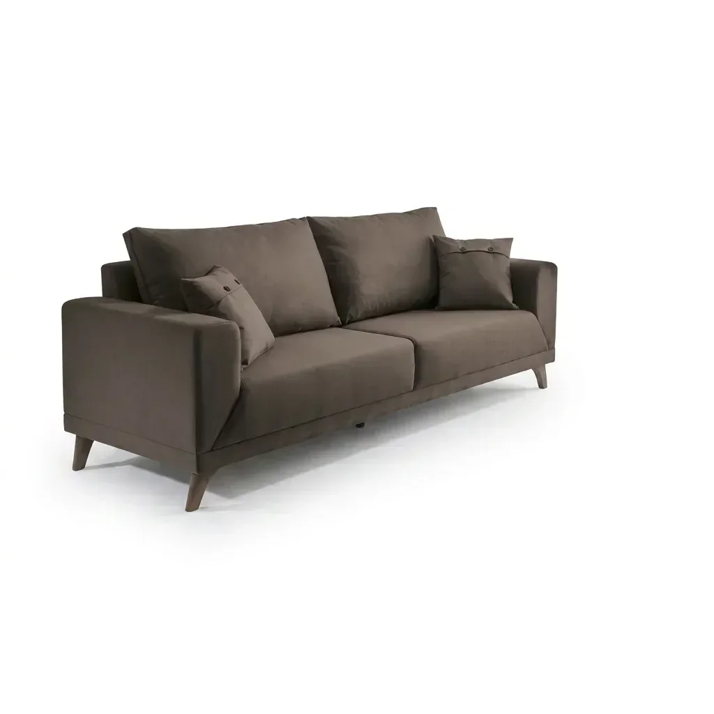 Ver imagem 2 de Sofa 2 Lugares Pes em Imbuia Manchester
