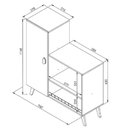 Ver imagem 4 de Balcão Fruteira Com Porta Para Fornos Xangai Branco