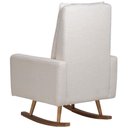 Ver imagem 7 de Poltrona de Amamentação com Balanço Base Milka Noah D02 Bouclê Off White B-114 - Lyam Decor