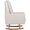 Ver imagem 6 de Poltrona de Amamentação com Balanço Base Milka Noah D02 Bouclê Off White B-114 - Lyam Decor