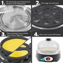 Ver imagem 6 de Elite Gourmet Cozedor de Ovos Rápido 7 Ovos com Timer e Desligamento Automático