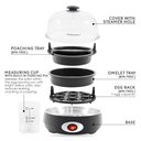 Ver imagem 3 de Elite Gourmet Cozedor de Ovos Rápido 7 Ovos com Timer e Desligamento Automático