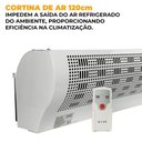 Ver mais imagens de Cortina de Ar 1,20 com Controle Remoto Vix 220v Único
