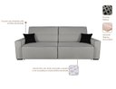 Ver imagem 2 de Sofa 4 Lugares Retratil e Reclinavel 250cm em Linho Romano