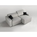 Ver imagem 4 de Sofa 4 Lugares Retratil e Reclinavel 250cm em Linho Romano