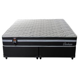 Cama Box Super King c/ Molas Ensacadas Durham Preto 193x203x60  - 9