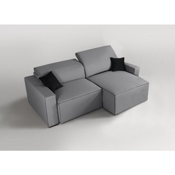 Sofa 4 Lugares Retratil E Reclinavel 250Cm Em Linho Romano  - 4