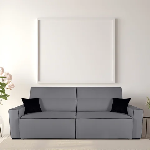 Sofa 4 Lugares Retratil E Reclinavel 230Cm Em Linho Romano