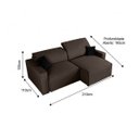 Ver imagem 3 de Sofa 2 Lugares Retratil E Reclinavel 210Cm Romano 