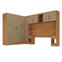 Ver imagem 2 de Guarda-roupa Modulado Soberano 11 Portas 8 Gavetas 100% Mdf Cinamomo/cappuccino - Panorama Móveis