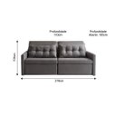 Ver imagem 3 de Sofa 4 Lugares Retratil E Reclinavel 216Cm Dimas 
