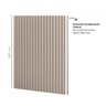 Fechamento Lateral para Painel Ripado Mdf 183cm Freijó Madeirado P10 Dalla Costa-fendi - 5