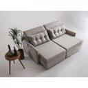 Ver imagem 4 de Sofa 3 Lugares Retratil E Reclinavel 196Cm Linho Dimas
