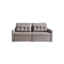 Ver imagem 2 de Sofa 3 Lugares Retratil e Reclinavel 196cm Linho Dimas