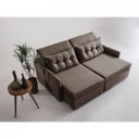 Ver imagem 4 de Sofa 3 Lugares Retratil e Reclinavel 196cm Veludo Dimas