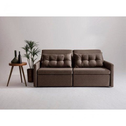 Sofa 3 Lugares Retratil e Reclinavel 196cm Veludo Dimas