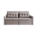 Ver imagem 2 de Sofa 2 Lugares Retratil e Reclinavel 176cm Linho Dimas