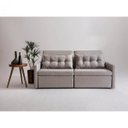 Ver imagem 1 de Sofa 2 Lugares Retratil e Reclinavel 176cm Linho Dimas