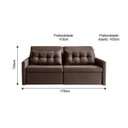 Ver imagem 3 de Sofa 2 Lugares Retratil e Reclinavel 176cm Linho Dimas