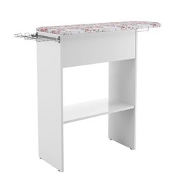 Taboa de Passa Roupa Miami Amelia C/ Bau e Nichos Suporte Cabide - Branco - 2