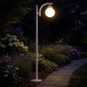 Ver imagem 3 de Kit 4 Postes para Iluminação Bivolt Branco sem Globo Alumínio 2m Praça Global Dital
