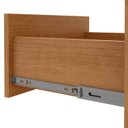 Ver imagem 4 de Cabeceira Casal Queen Ripado com 2 Mesas de Cabeceira Like Marrom Amêndoa Clean