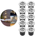 Ver imagem 1 de 10 Balizadores Spot Blindado Led Smd 3w Branco Quente Bivolt Ip66 de Embutir em Piso Chão Gramado Ja