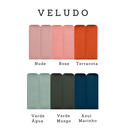 Ver imagem 5 de Cabeceira Solteiro Modulada Arredondada Cama Box Veludo Verde Musgo