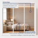 Ver imagem 5 de Guarda Roupa Casal 3 Portas de Correr Espelhadas e 6 Gavetas 242cm Premium Jade